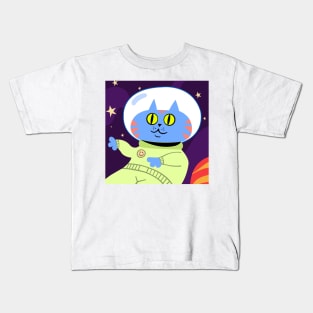 Astrononeko Retro Kids T-Shirt